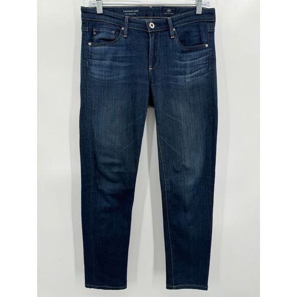 AG ADRIANO GOLDSCHMIED The Stevie Capri Slim Straight Jeans Size 26 - Picture 1 of 7